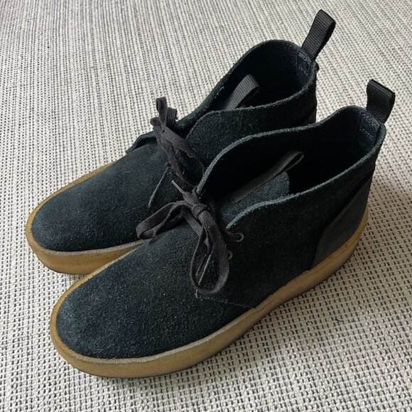 Clarks Originals Mens Desert Cup Boots/ Black Suede - Picture 1 of 6